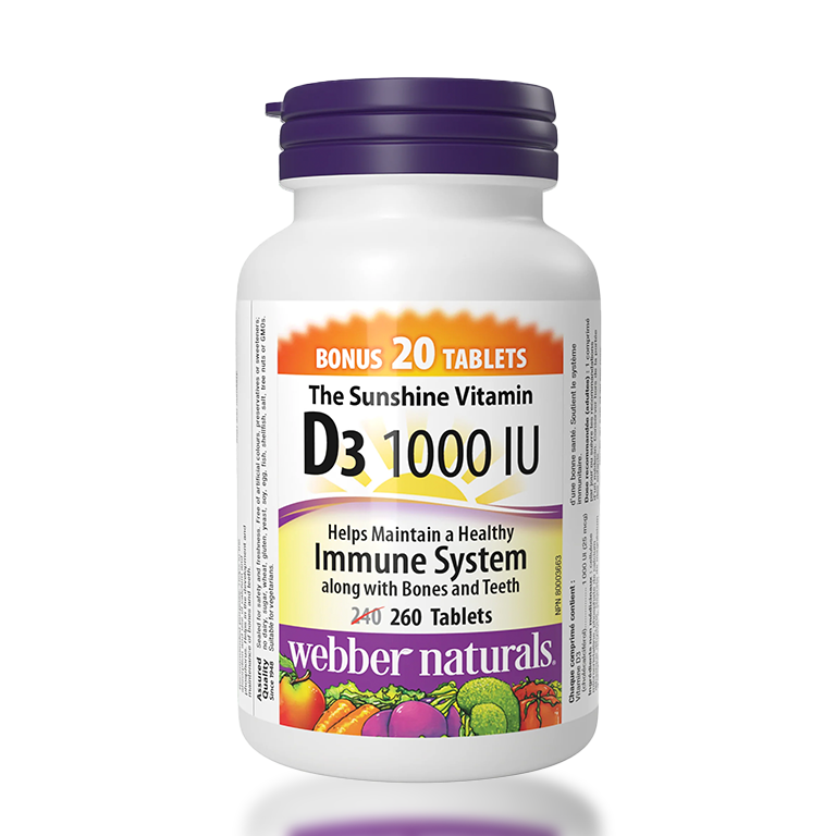 webber Vitamin D3 1000 IU Tablets