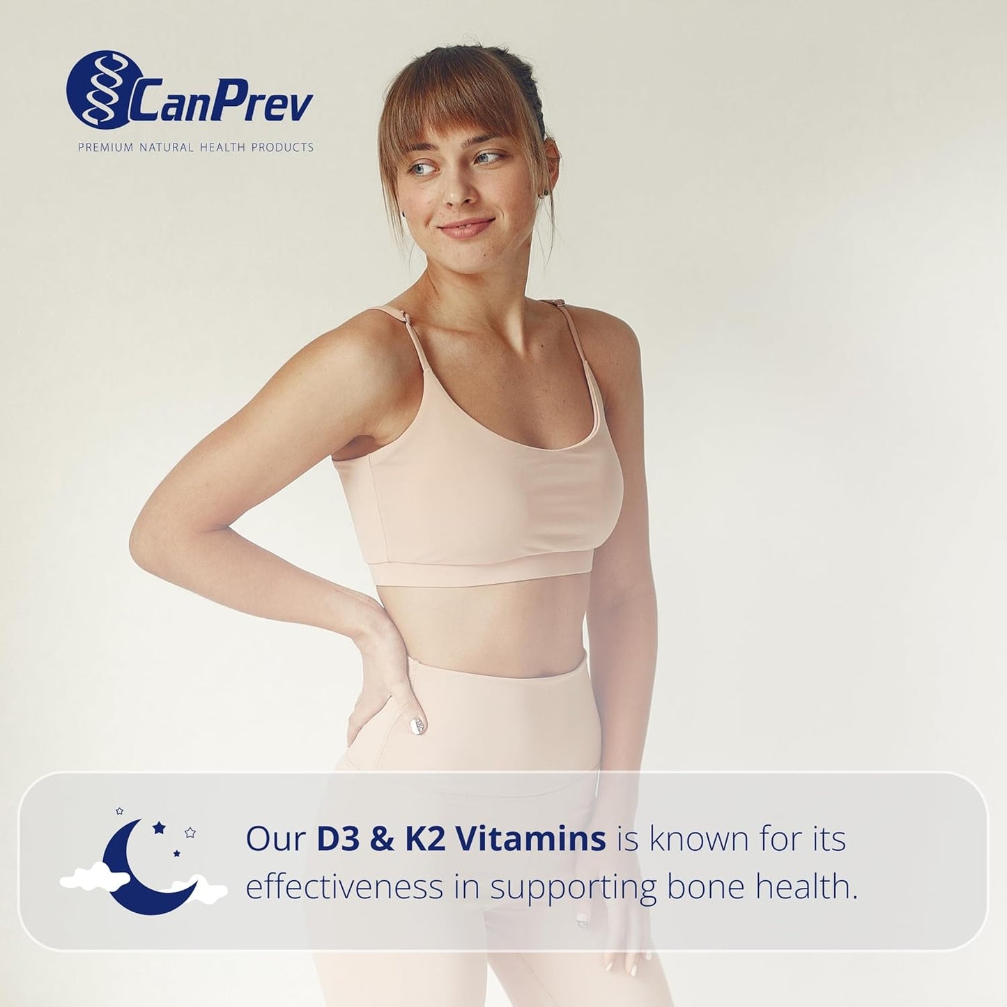 CanPrev D3 & K2 - Organic Coconut Oil (240 softgels)