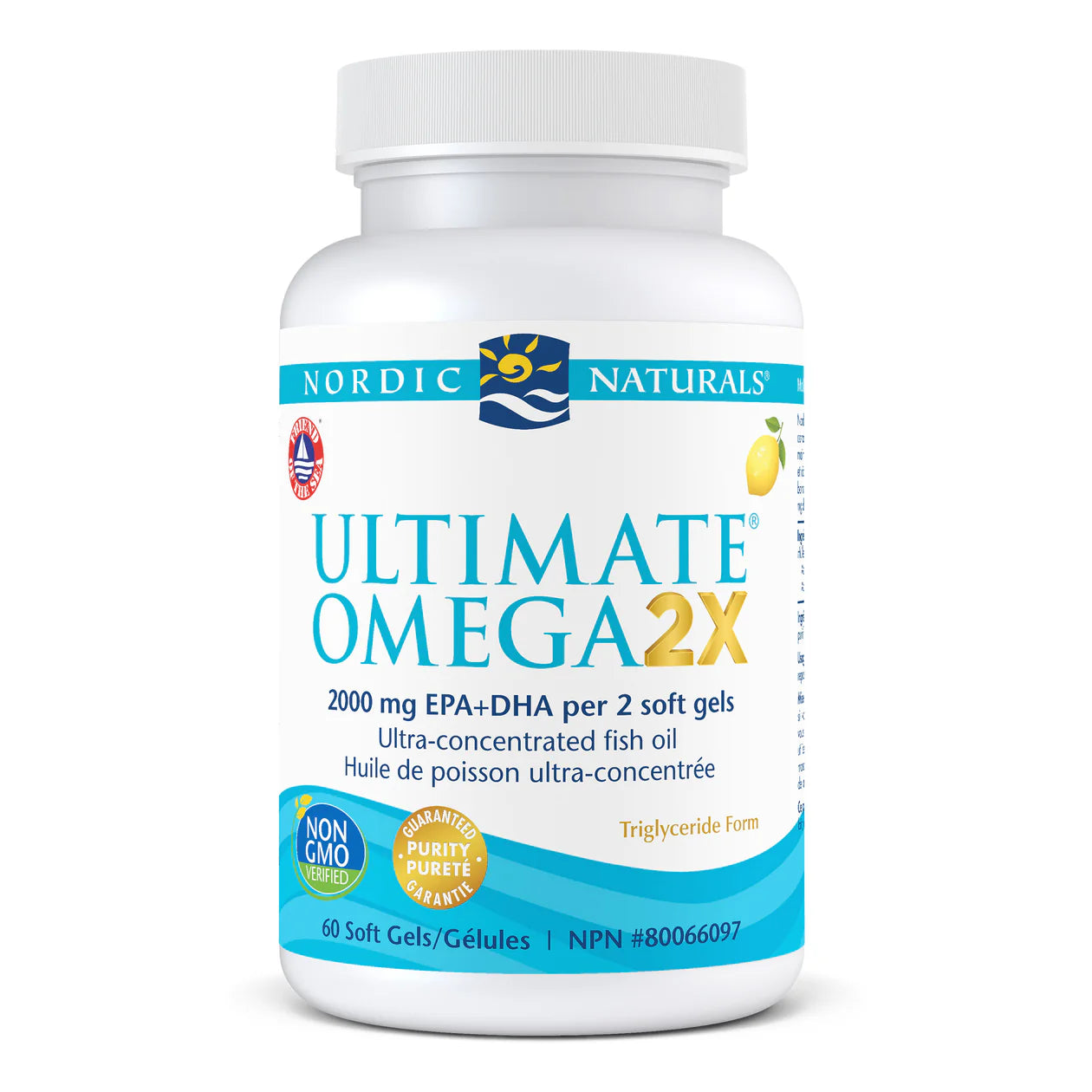 Nordic Naturals Ultimate Omega 2X – Lemon Flavour – 60 Soft Gels