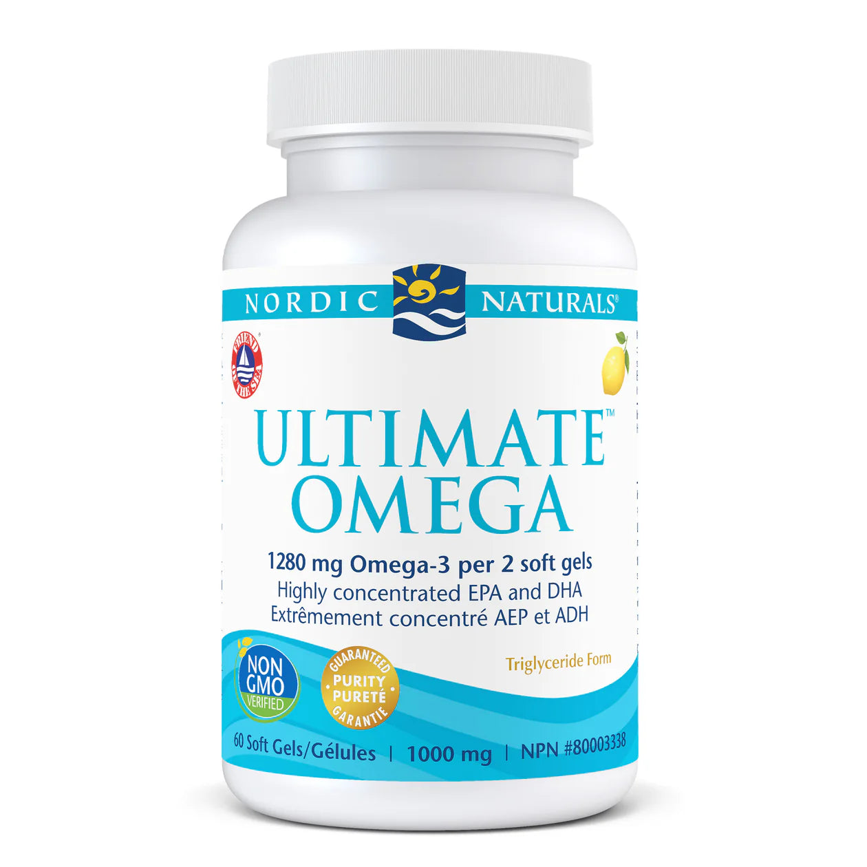 Nordic Naturals Ultimate Omega – Lemon Flavour – 60 Soft Gels