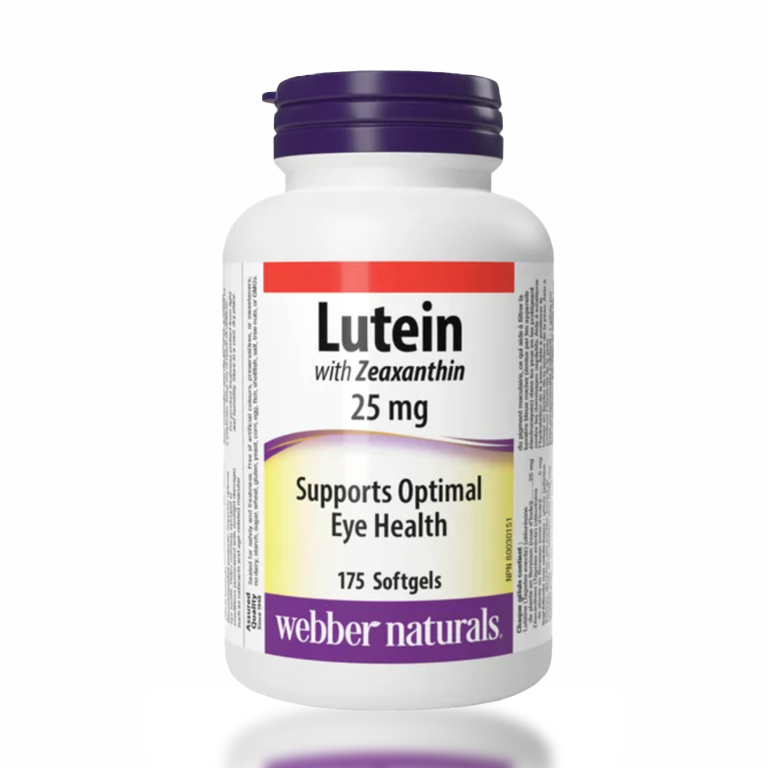 webber naturals Lutein 25 mg with 5mg of Zeaxanthin - 175 softgels