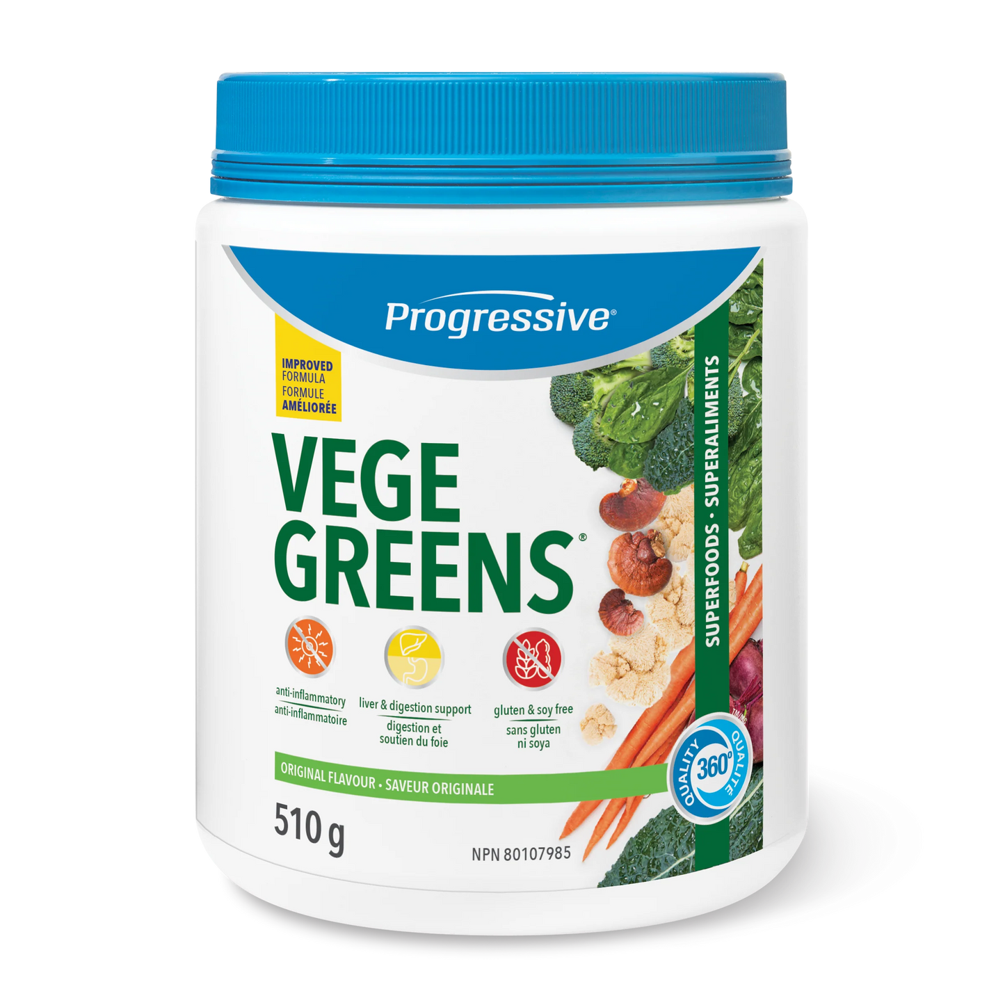 Progressive Nutritional VegeGreens – Whole Food Greens Powder for Daily Wellness