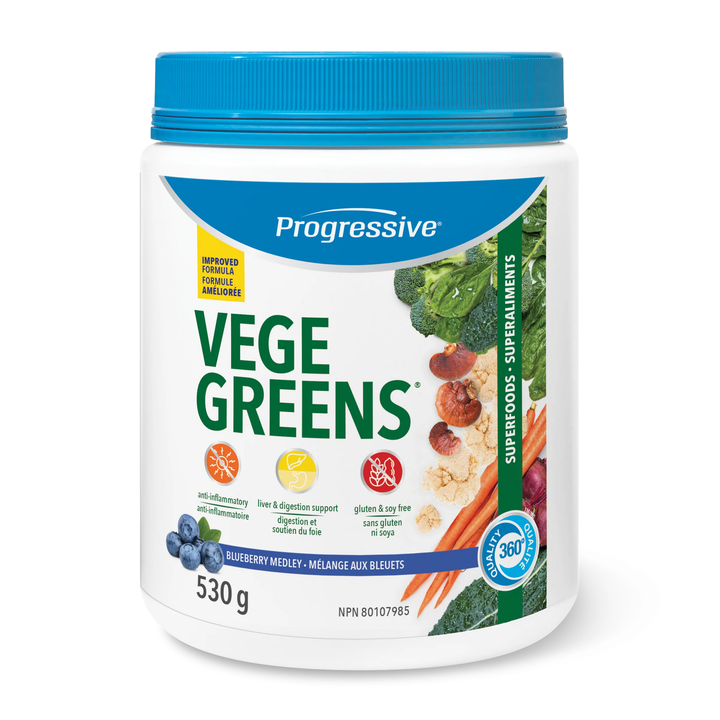 Progressive Nutritional VegeGreens – Whole Food Greens Powder for Daily Wellness