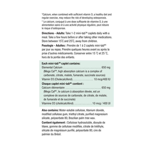 MEGA CAL | CALCIUM & VITAMIN D3