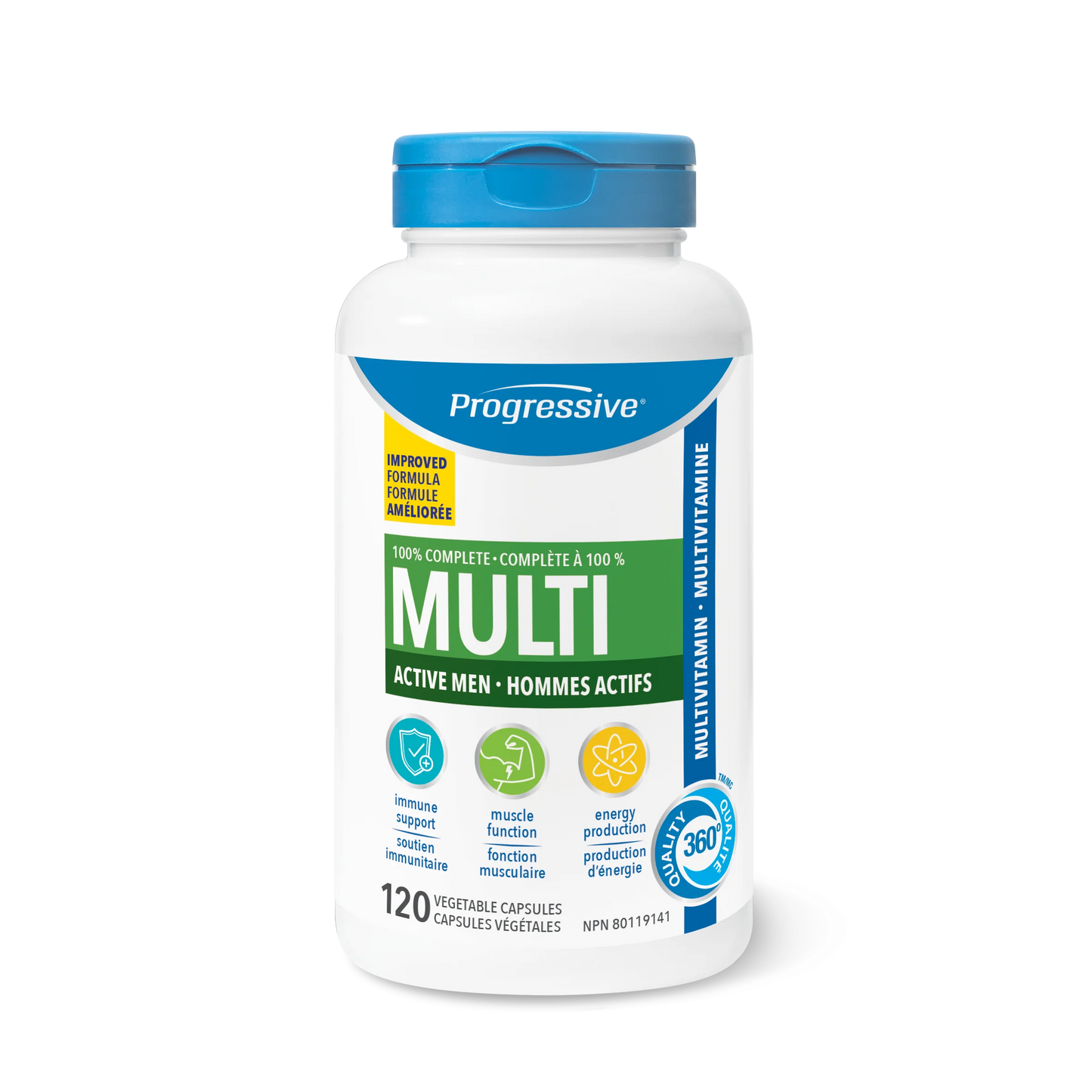 Progressive Nutritional Multivitamin for Active Men – 100% Complete Daily Support