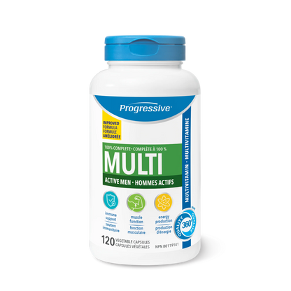 Progressive Nutritional Multivitamin for Active Men – 100% Complete Daily Support
