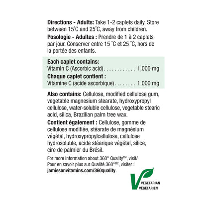 Jamieson Vitamin C 1,000 mg, 100 Count