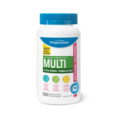 Progressive Nutritional Multivitamin for Active Women – 100% Complete Daily Support
