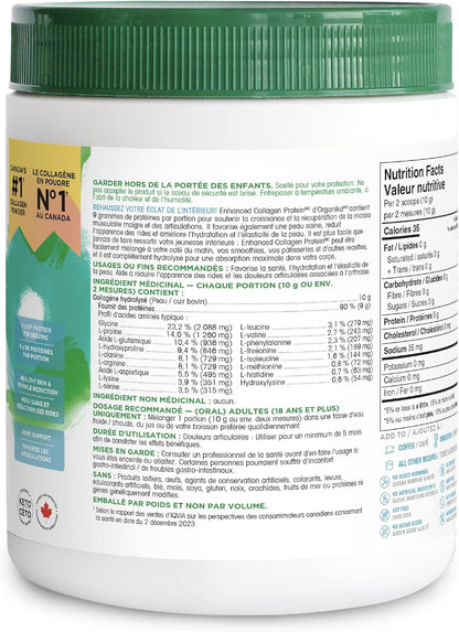Organika Canadian-Made Enhanced Collagen Powder