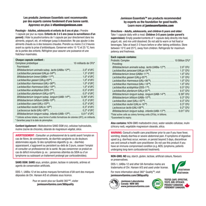 Jamieson 10 Billion Daily Maintenance Probiotic
