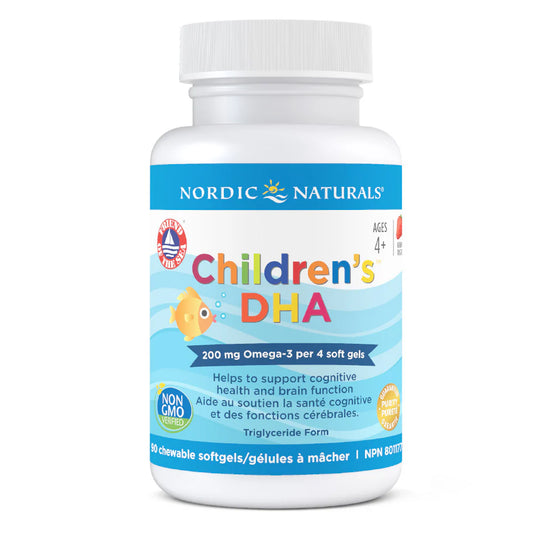 Nordic Naturals Children’s DHA – Strawberry Flavour – 90 Soft Gels