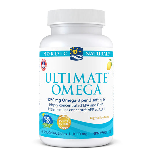 Nordic Naturals Ultimate Omega – Lemon Flavour – 60 Soft Gels