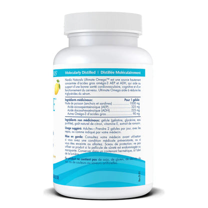Nordic Naturals Ultimate Omega – Lemon Flavour – 60 Soft Gels