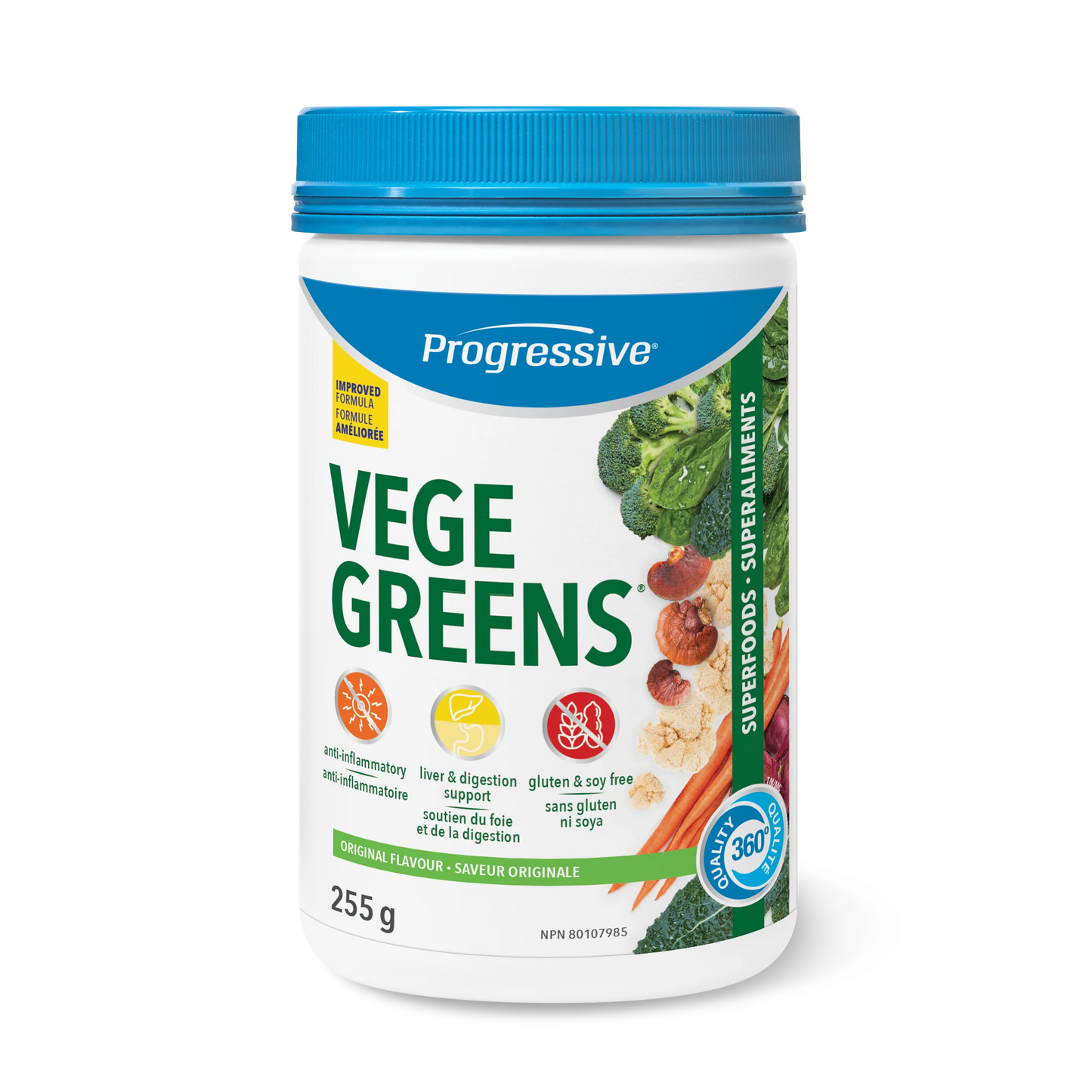 Progressive Nutritional VegeGreens – Functional Superfood Blend with Land & Sea Vegetables