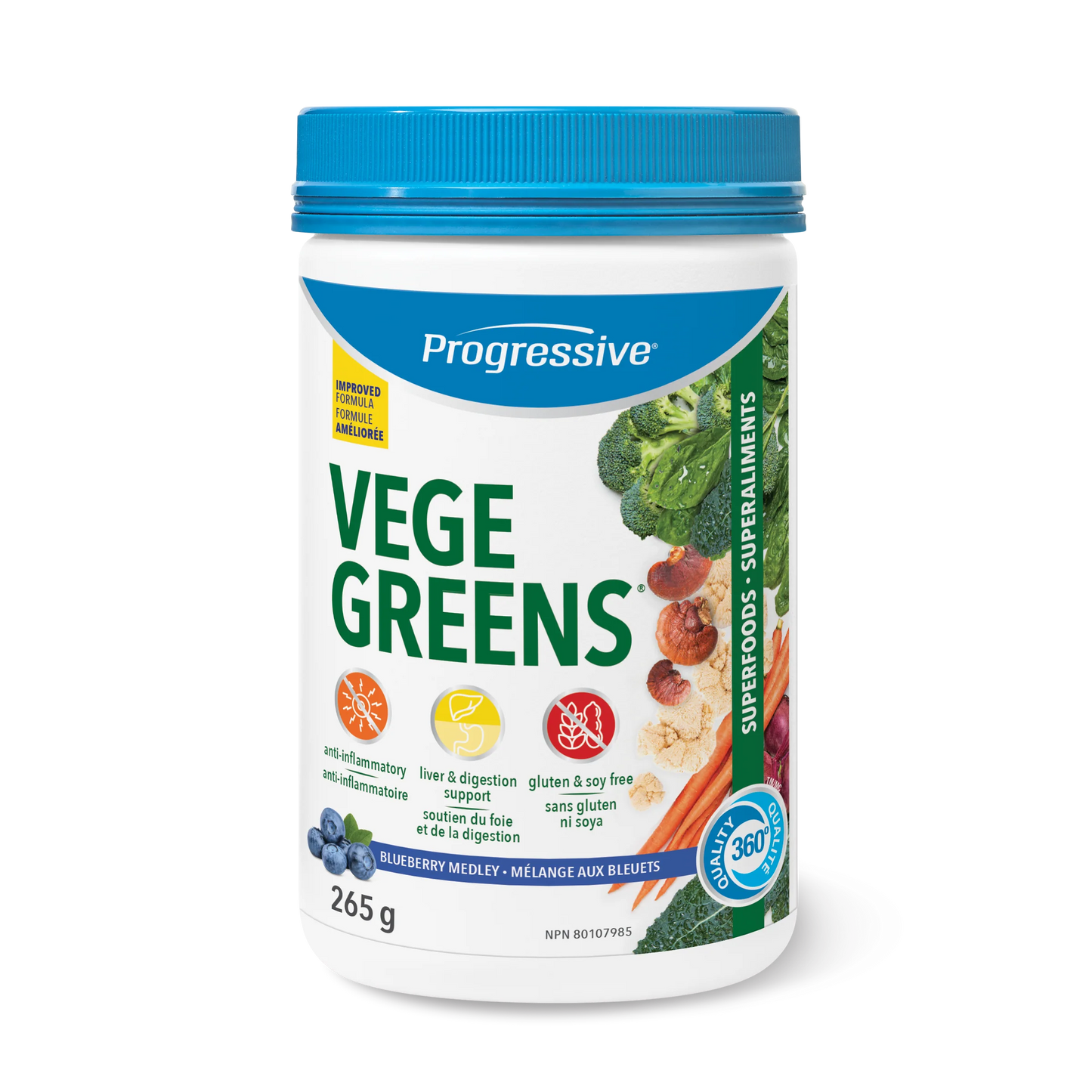 Progressive Nutritional VegeGreens – Functional Superfood Blend with Land & Sea Vegetables