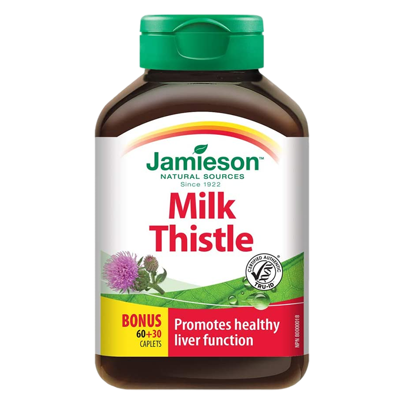 健美生Jamieson MILK THISTLE奶蓟浓缩片 保肝护肝肝养护 护肝片90片