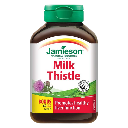 健美生Jamieson MILK THISTLE奶蓟浓缩片 保肝护肝肝养护 护肝片90片