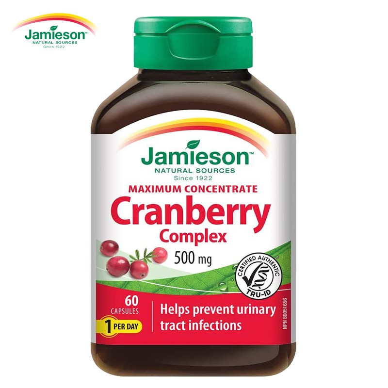 健美生Jamieson CRANBERRY COMPLEX 蔓越莓精华胶囊 60粒