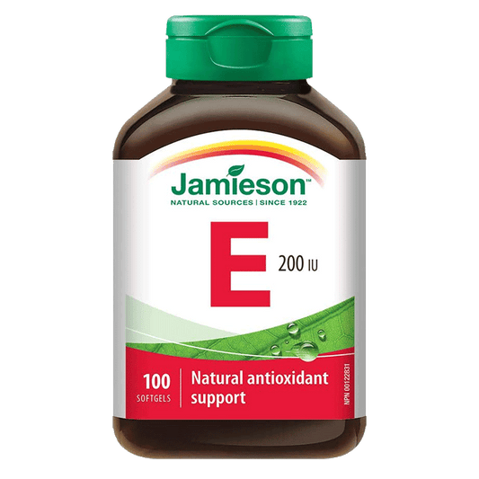 健美生Jamieson 维生素E Vitamin E胶囊 200IU 天然Ve内服外用 改善肌肤 100粒