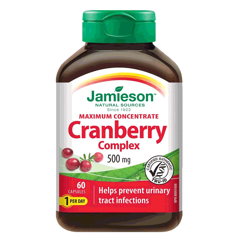 健美生Jamieson CRANBERRY COMPLEX 蔓越莓精华胶囊 60粒