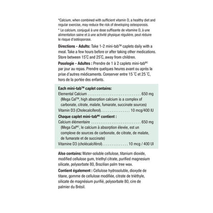 MEGA CAL | CALCIUM & VITAMIN D3